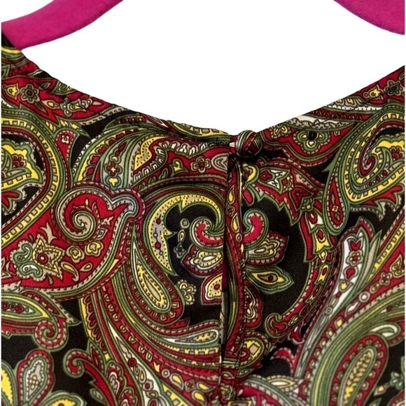 Ann Taylor Paisley Print Blouse Size 6 - Picture 6 of 6